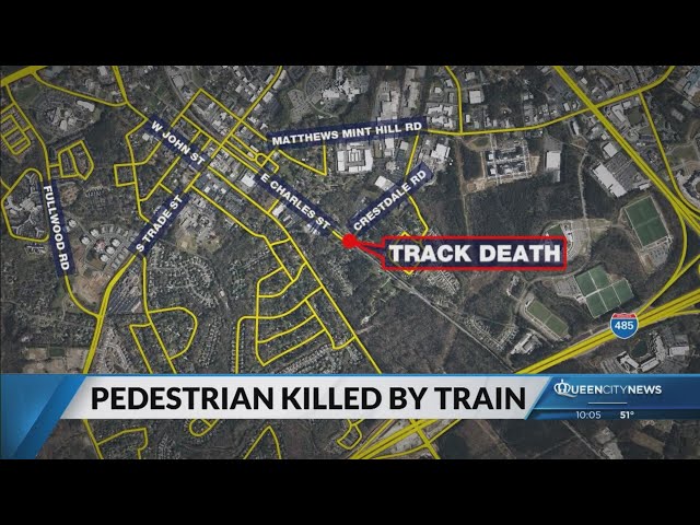 ⁣Person fatally struck by train in Matthews, Medic confirms