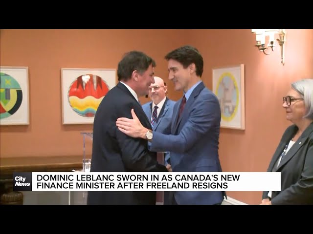 ⁣Dominic LeBlanc sworn in as Canada's new finance minister