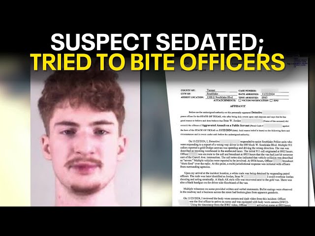 ⁣Southlake shooting suspect tried to bite officers, had to be sedated during arrest: report