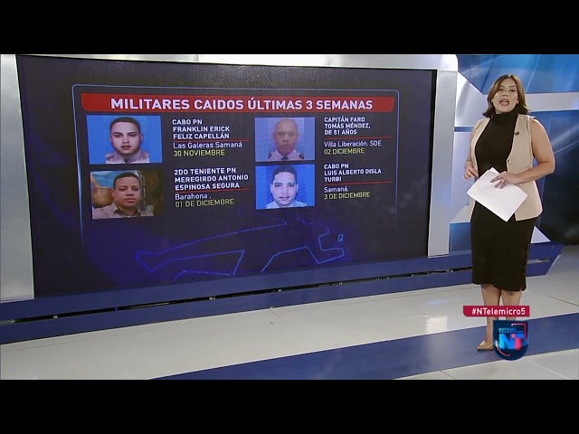 ⁣Policías y militares asesinados en diferentes puntos de RD en diciembre 2024