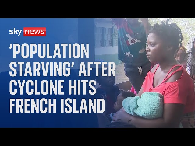 ⁣Rescue workers search Mayotte for survivors as islanders 'starving' amid food shortages