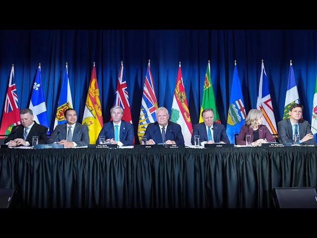 ⁣Premiers show unity amid tariff threats, political chaos