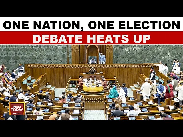 ⁣One Nation, One Election Bill Sparks Debate in Parliament, Opposition Stands Firm | India Today