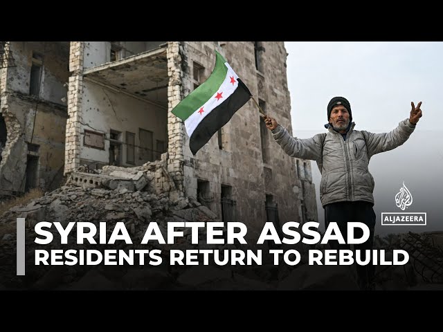 ⁣Displaced Syrians return to rebuild their lives in war-torn Aleppo