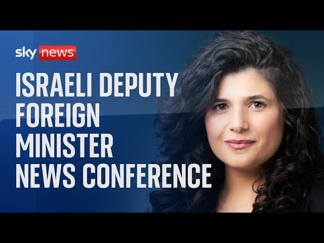 ⁣Watch live: Israeli Deputy Foreign Minister MK Sharren Haskel holds a news conference