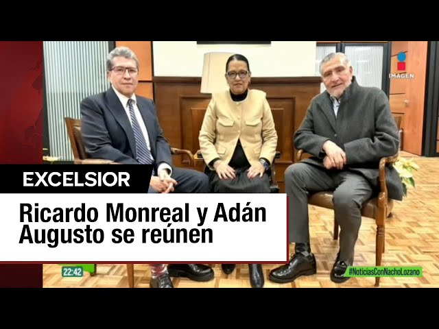 ⁣Monreal y Adán Augusto se reúnen con Sheinbaum en Palacio Nacional