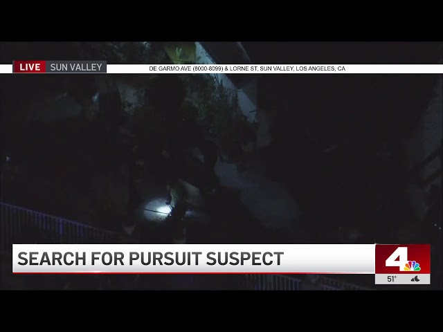 ⁣Watch Live: Car chase in San Fernando Valley