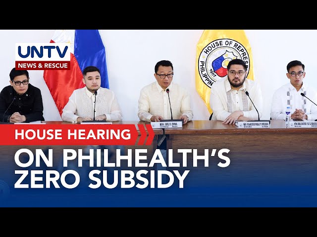 ⁣House panel tackles PhilHealth's zero subsidy in 2025 budget