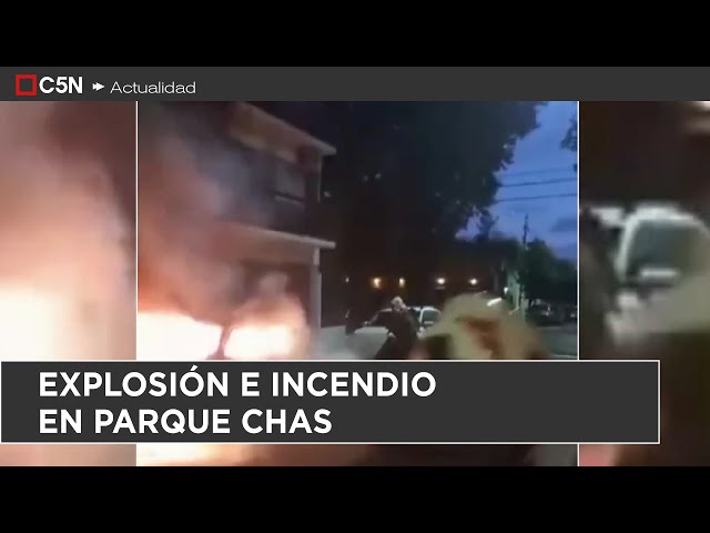 ⁣EXPLOSIÓN e INCENDIO en PARQUE CHAS: el FUEGO COMENZÓ en un CONTAINER