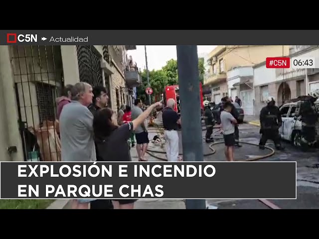 ⁣EXPLOSIÓN e INCENDIO en PARQUE CHAS