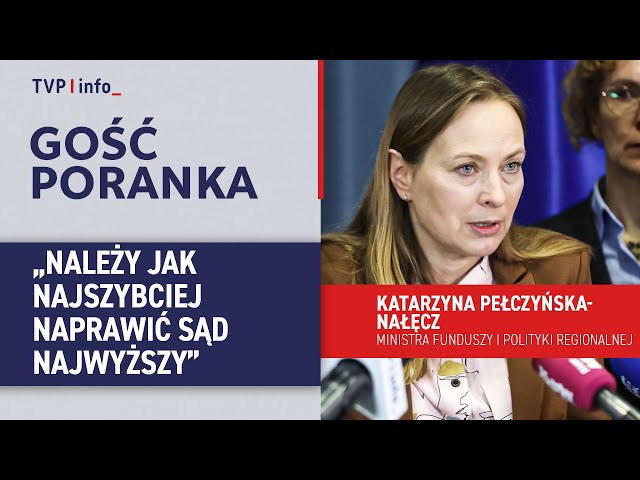 ⁣K. Pełczyńska-Nałęcz: Wymiar sprawiedliwości powinien być bezstronnym arbitrem. | GOŚĆ PORANKA