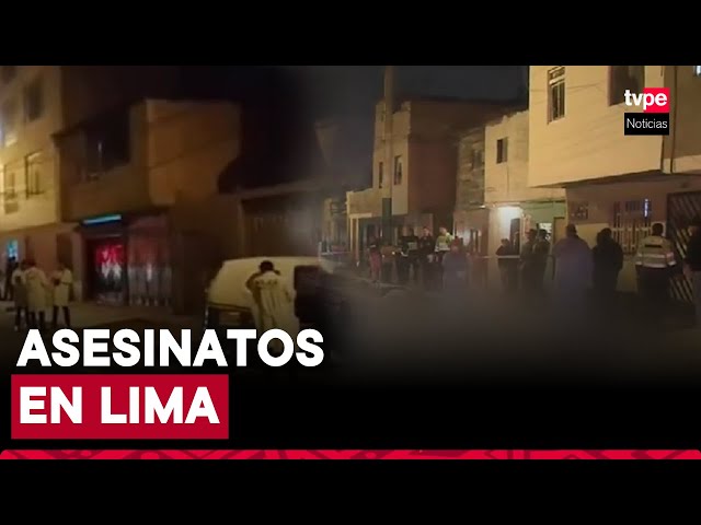 ⁣Violencia en Lima: mototaxista asesinado en Los Olivos y joven acribillado en el Callao