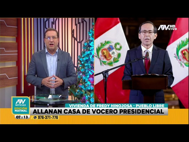 ⁣Fredy Hinojosa: Fiscalía allana casa del vocero presidencial