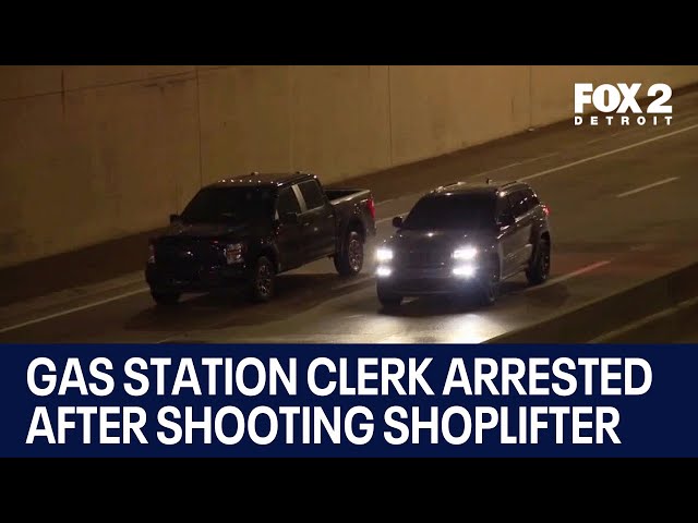 ⁣Detroit gas station clerk arrested after shooting shoplifter