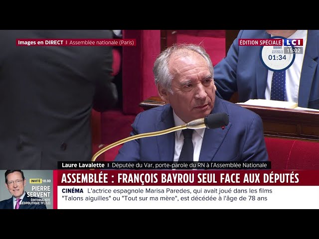 ⁣ François Bayrou face aux députés, suivez en direct notre édition spéciale sur LCI ⤵️