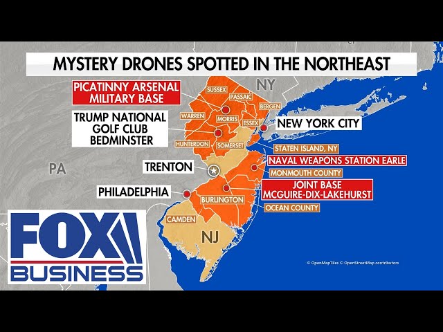 ⁣‘VERY AGGRESSIVE’: Latest updates around suspicious drones in NJ, NY