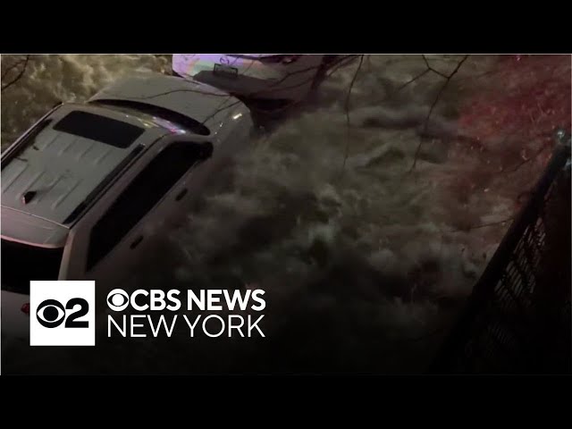 ⁣Cleanup continues after massive Bronx water main break