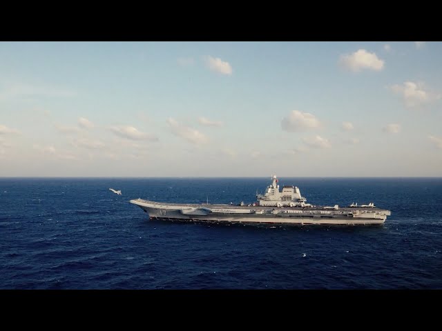 ⁣Shandong aircraft carrier sharpens combat skills in far-sea operations