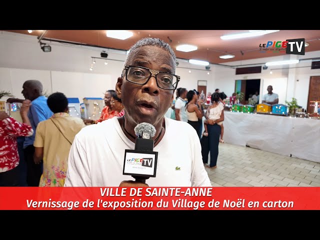 ⁣Ville de Sainte-Anne : Vernissage de l'exposition du Village de Noël en carton