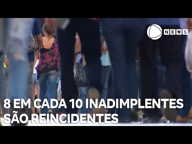 ⁣8 em cada 10 brasileiros inadimplentes são reincidentes