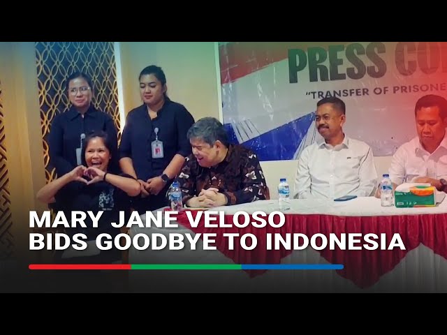 ⁣Mary Jane Veloso sings Indonesian national anthem before leaving Jakarta