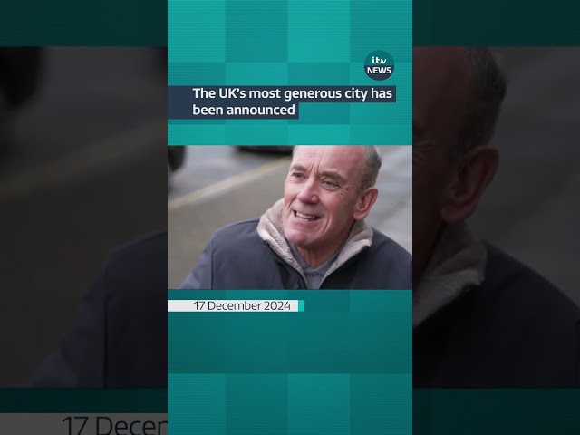 ⁣Liverpool announced a UK’s most generous city #itvnews  #shorts