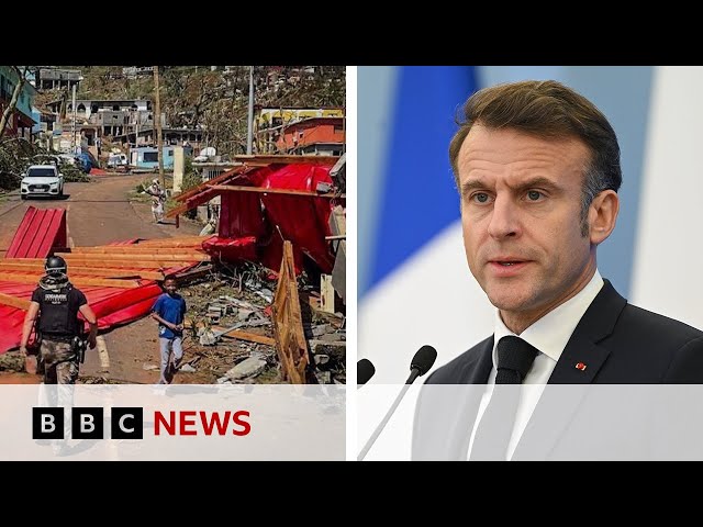 ⁣Macron to visit Mayotte following Cyclone Chido | BBC News