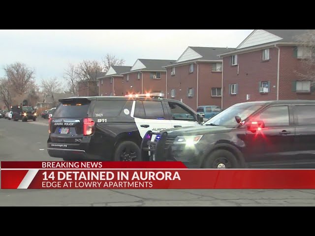 ⁣14 detained in home invasion at Aurora apartment