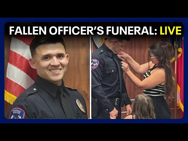 ⁣LIVE: Funeral for Terrell Police Officer Jacob Candanoza | FOX 4