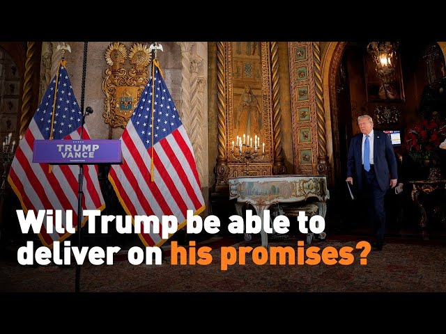 ⁣Will Trump be able to deliver on his promises?