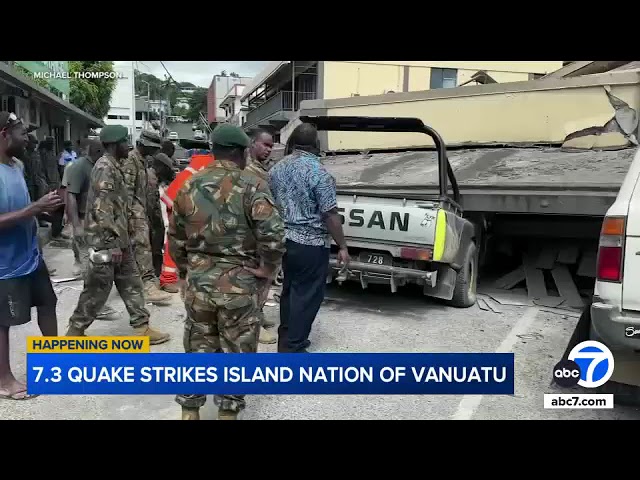 ⁣7.3 magnitude earthquake damages US Embassy on island nation of Vanuatu