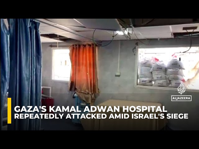 ⁣Gaza's Kamal Adwan Hospital repeatedly attacked amid Israel's siege, endangering patients 