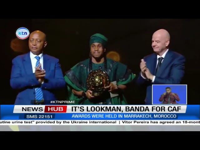 ⁣Ademola Lookman wins player of the year at CAF awards