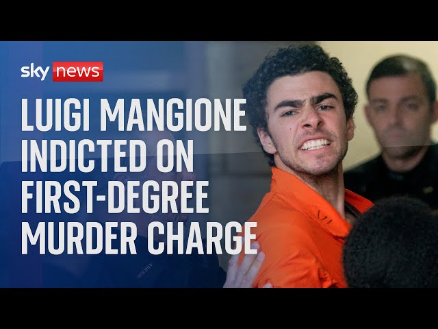 ⁣Luigi Mangione indicted on first-degree murder charge