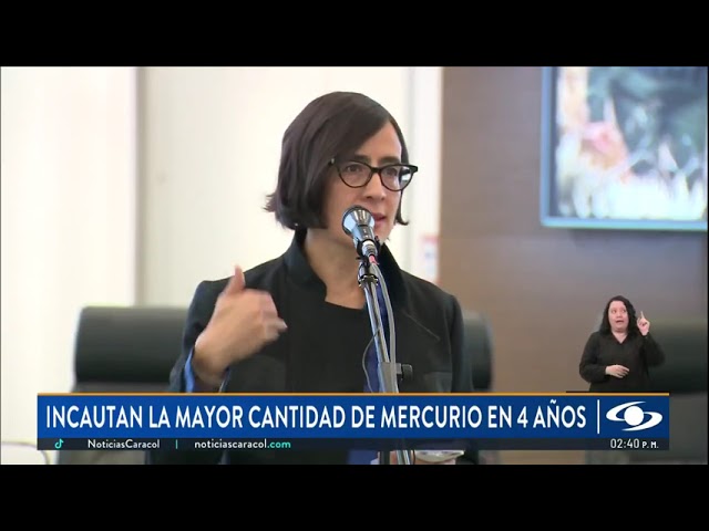 ⁣Incautan la mayor cantidad de mercurio en 4 años