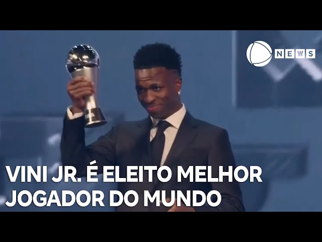 ⁣Vini Jr. é eleito melhor jogador do mundo pela Fifa