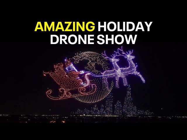 ⁣Texas holiday drone show breaks record