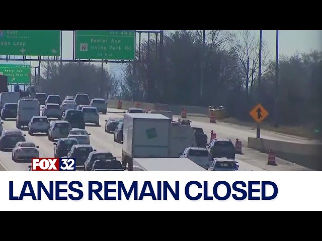 ⁣Kennedy Expressway reversible lanes won't open until January: IDOT