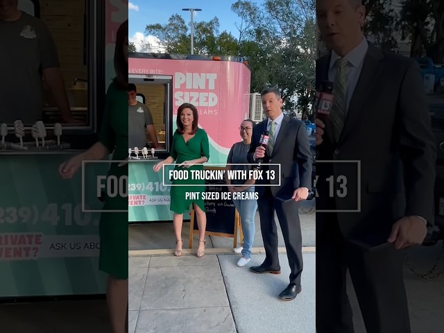 ⁣FOX 13’s Chris Cato and Linda Hurtado tried Pint Sized Ice Creams, a Bay Area food truck. #news