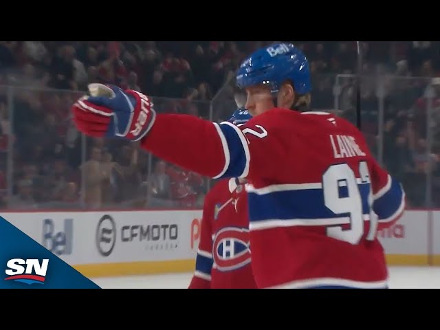 ⁣Canadiens' Patrik Laine Fires Home One-Timer For Power-Play Marker