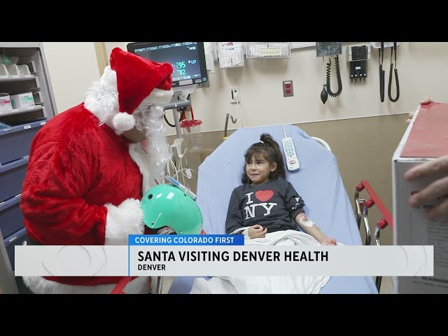 ⁣Santa stops at Denver Health to spread some holiday spirit