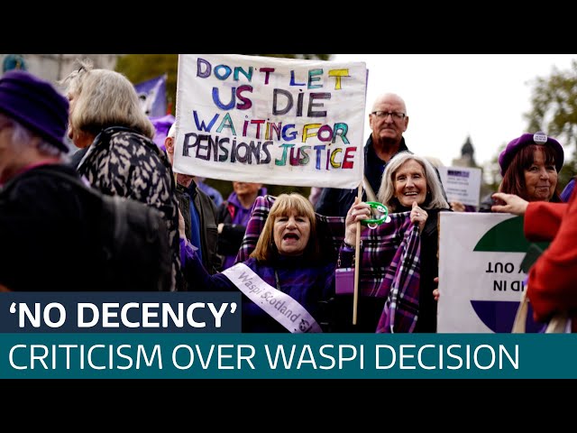 ⁣'A day of shame': Waspi women will not receive state pension compensation | ITV News