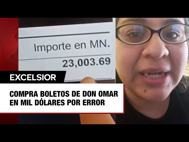 ⁣Mujer se hace viral por comprar boletos de Don Omar pensando que costaban mil pesos, pero eran mil d