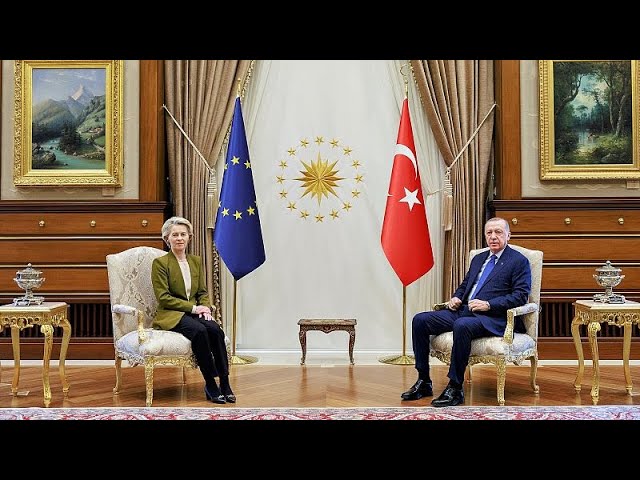 ⁣Erdogan trata de estrechar relaciones con la UE al reunirse con Von der Leyen para hablar de Siria