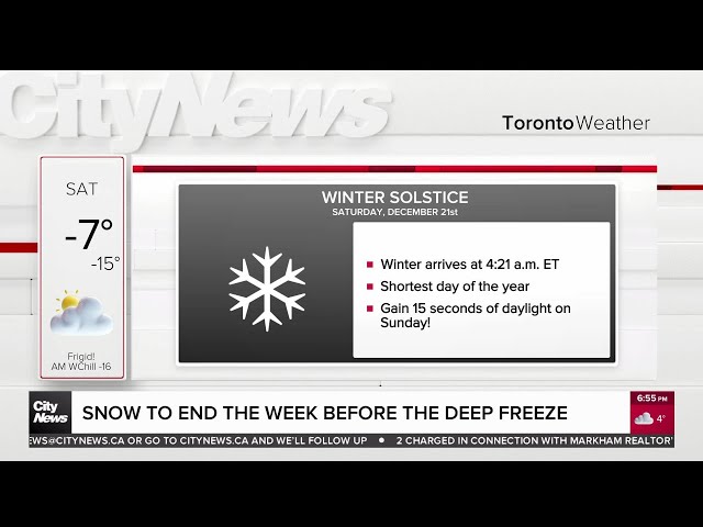 ⁣Snow expected before the freeze over the weekend