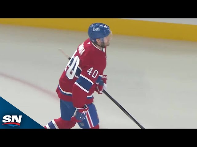 ⁣Canadiens' Joel Armia Benefits From Weird Bounce To Score 19 Seconds Into Game