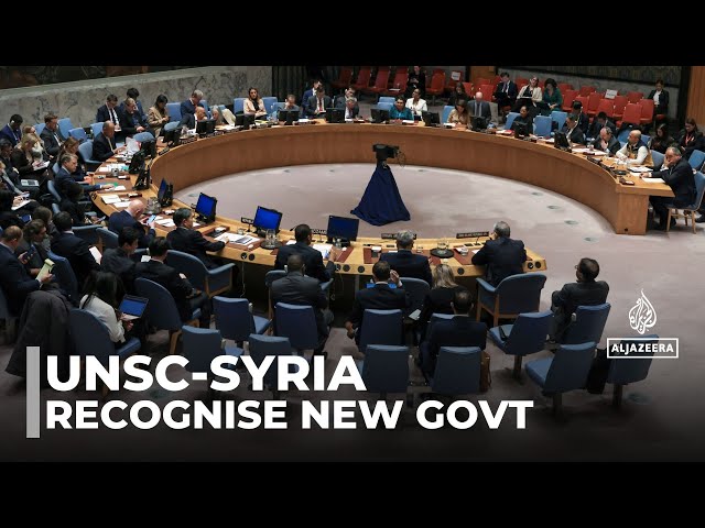 ⁣UN security council on Syria: Growing support to recognise new govt in Damascus