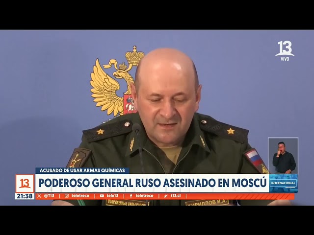 ⁣Poderoso general ruso fue asesinado en Moscú