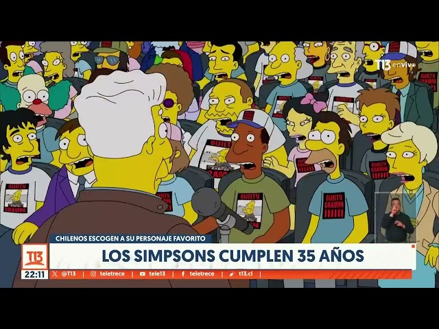 ⁣Los Simpsons cumplen 35 años: chilenos escogen a su personaje favorito