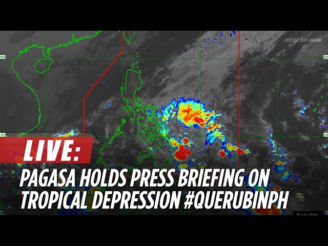 ⁣LIVE: PAGASA gives updates on Tropical Depression #QuerubinPH | December 18